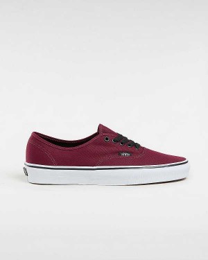 Burgundy Men Vans Authentic Sneakers Canada | VN3210469