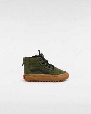 Green Kids' Vans MTE Sk8-Hi Zip (1-4 Years) Sneakers Canada | VN7150682