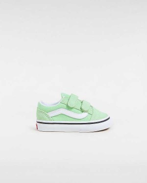 Green Kids' Vans Old Skool (1-4 Years) Sneakers Canada | VN4520983