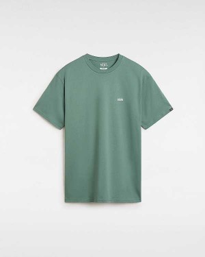 Green Men Vans Left Chest Logo T Shirts Canada | VN4150937