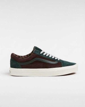Green Men Vans Old Skool Pig Suede Sneakers Canada | VN6314289