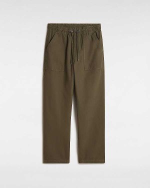 Green Men Vans Premium Twill Trouser Pants Canada | VN6549821