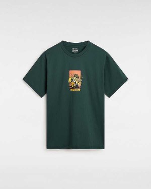 Green Men Vans Robbie T Shirts Canada | VN8051967