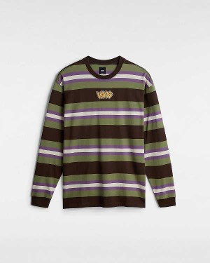 Green Men Vans Wilton Long Sleeve Knit T Shirts Canada | VN9265347
