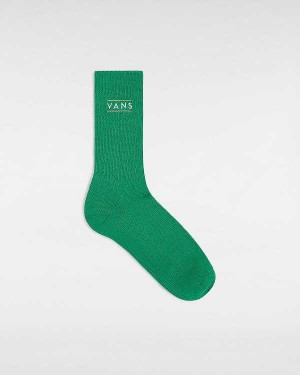 Green Unisex Vans Half Box Crew (1 Pair) Socks Canada | VN5430182