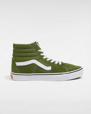 Green Women Vans Color Theory Sk8-Hi Sneakers Canada | VN4078539