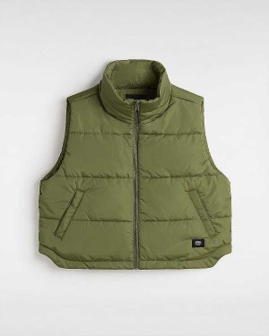 Green Women Vans MTE Foundry Vest Canada | VN1029457