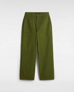 Green Women Vans Union Relaxed Carpenter Pants Canada | VN3487152