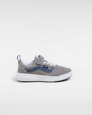 Grey Kids' Vans UltraRange 66 Hook and Loop (4-8 Years) Sneakers Canada | VN2461380