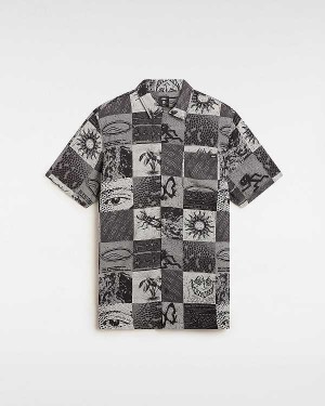 Grey Men Vans Camp Classic Collar Shirts Canada | VN9075123