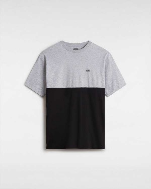 Grey Men Vans Colorblock T Shirts Canada | VN6389102