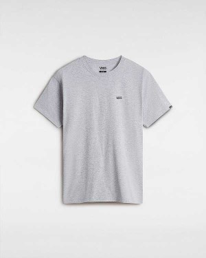 Grey Men Vans Left Chest Logo T Shirts Canada | VN4835107