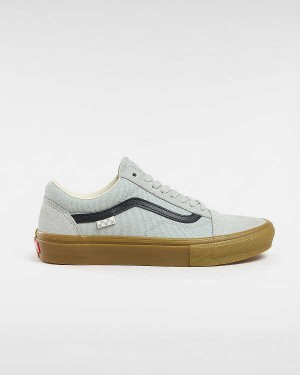 Grey Men Vans Old Skool Skate Shoes Canada | VN1546389