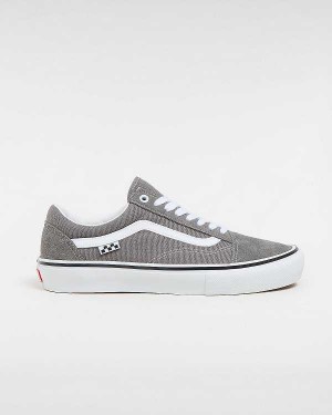 Grey Men Vans Old Skool Skate Shoes Canada | VN4653892