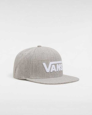 Grey Unisex Vans Drop V Hats Canada | VN3154972