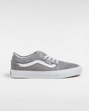Grey Women Vans Chukka Low Sidestripe Skate Shoes Canada | VN0584123