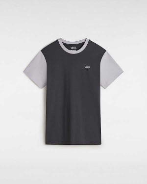Grey Women Vans Colorblock T Shirts Canada | VN9547630