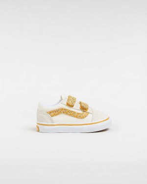 Multicolor Kids' Vans Old Skool Hook And Loop (1-4 Years) Sneakers Canada | VN3057416
