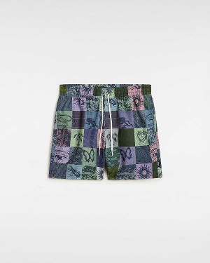 Multicolor Men Vans Primary Solid Elastic Boardshorts Canada | VN6250734