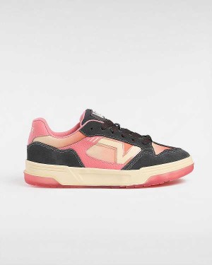 Orange Men Vans Upland Vintage Leather Sneakers Canada | VN6805173