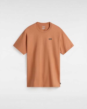 Orange Women Vans Left Chest Logo T Shirts Canada | VN1263987