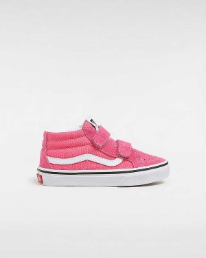 Pink Kids' Vans Sk8-Mid Reissue Hook and Loop (4-8 years) Sneakers Canada | VN6732804