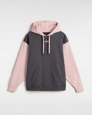 Pink Women Vans Colorblock Hoodie Canada | VN3058416