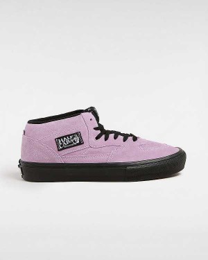 Purple Men Vans Half Cab Skate Shoes Canada | VN9310578