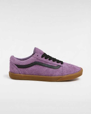 Purple Men Vans Old Skool Lowpro Hairy Suede Sneakers Canada | VN5689712