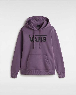 Purple Women Vans Classic V Boyfriend Fit Hoodie Canada | VN6975438
