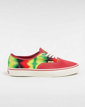 Red Men Vans Authentic Sneakers Canada | VN4705193