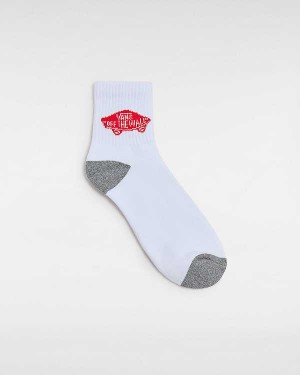 Red Unisex Vans Art Half Crew (1 Pair) Socks Canada | VN9283471