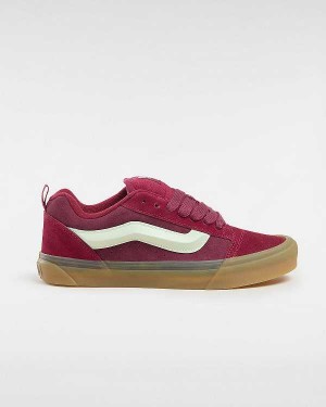 Red Women Vans Knu Skool Sneakers Canada | VN6514239