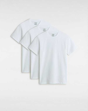White Men Vans Basic T Shirts Canada | VN2731049