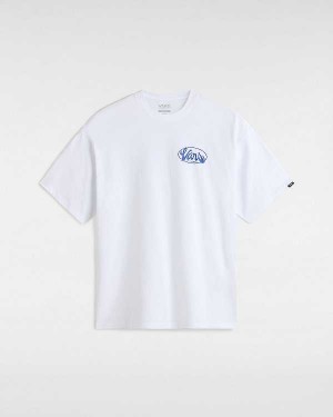 White Men Vans Global Line T Shirts Canada | VN2147958