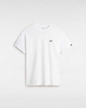White Men Vans Left Chest Logo T Shirts Canada | VN3701462