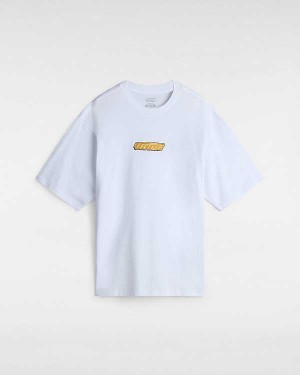 White Men Vans Retro V T Shirts Canada | VN2648307
