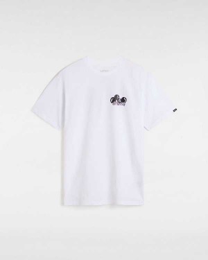 White Men Vans Scuttle T Shirts Canada | VN7096358