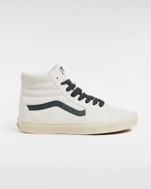White Men Vans Sk8-Hi Oversized Laces Skate Shoes Canada | VN5981704