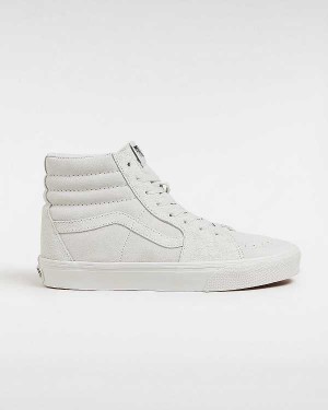 White Men Vans Sk8-Hi Suede Mix Skate Shoes Canada | VN5617380