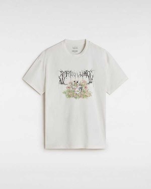 White Women Vans Birdbath T Shirts Canada | VN2695173