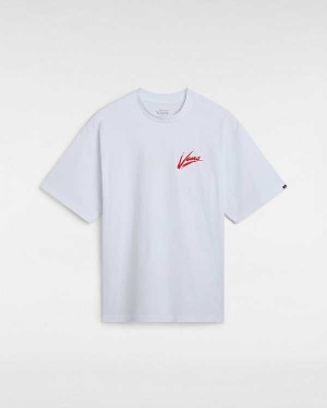 White Women Vans Dettori Loose Fit T Shirts Canada | VN7543628