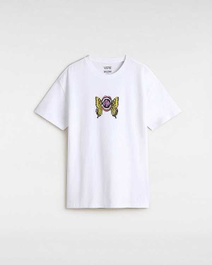 White Women Vans Ethereal T Shirts Canada | VN2643910