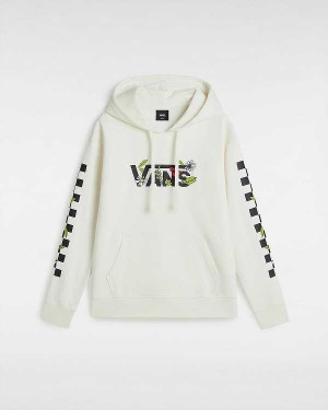 White Women Vans Foliage Boyfriend Fit Hoodie Canada | VN6195837