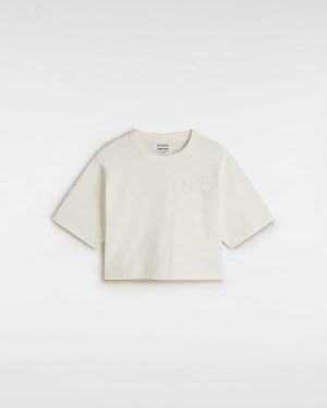 White Women Vans MTE Trail Boxy T Shirts Canada | VN7509816
