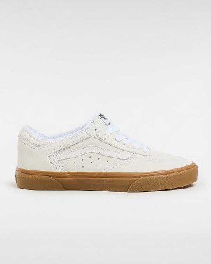 White / Beige Women Vans Rowley Classic Sneakers Canada | VN5932016