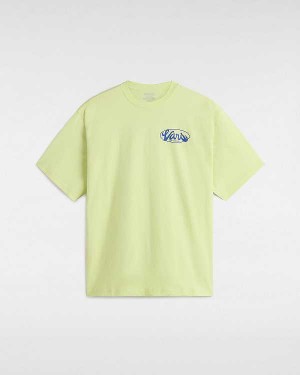Yellow Men Vans Global Line T Shirts Canada | VN9436812