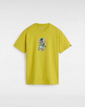 Yellow Men Vans Prankster T Shirts Canada | VN6890412
