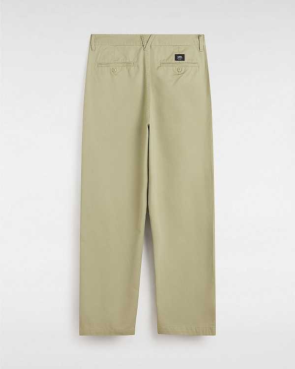 Beige Men Vans Authentic Chino Baggy Pants Canada | VN6374201