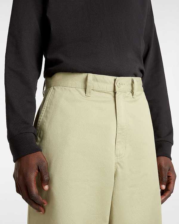 Beige Men Vans Authentic Chino Baggy Pants Canada | VN6374201
